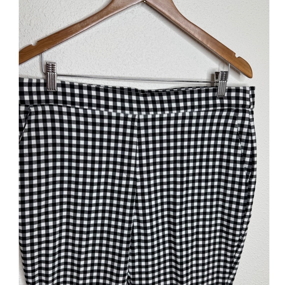 Jules & Leopold Gingham Pixie Pants Crop Ankle High Rise - Picture 4 of 6